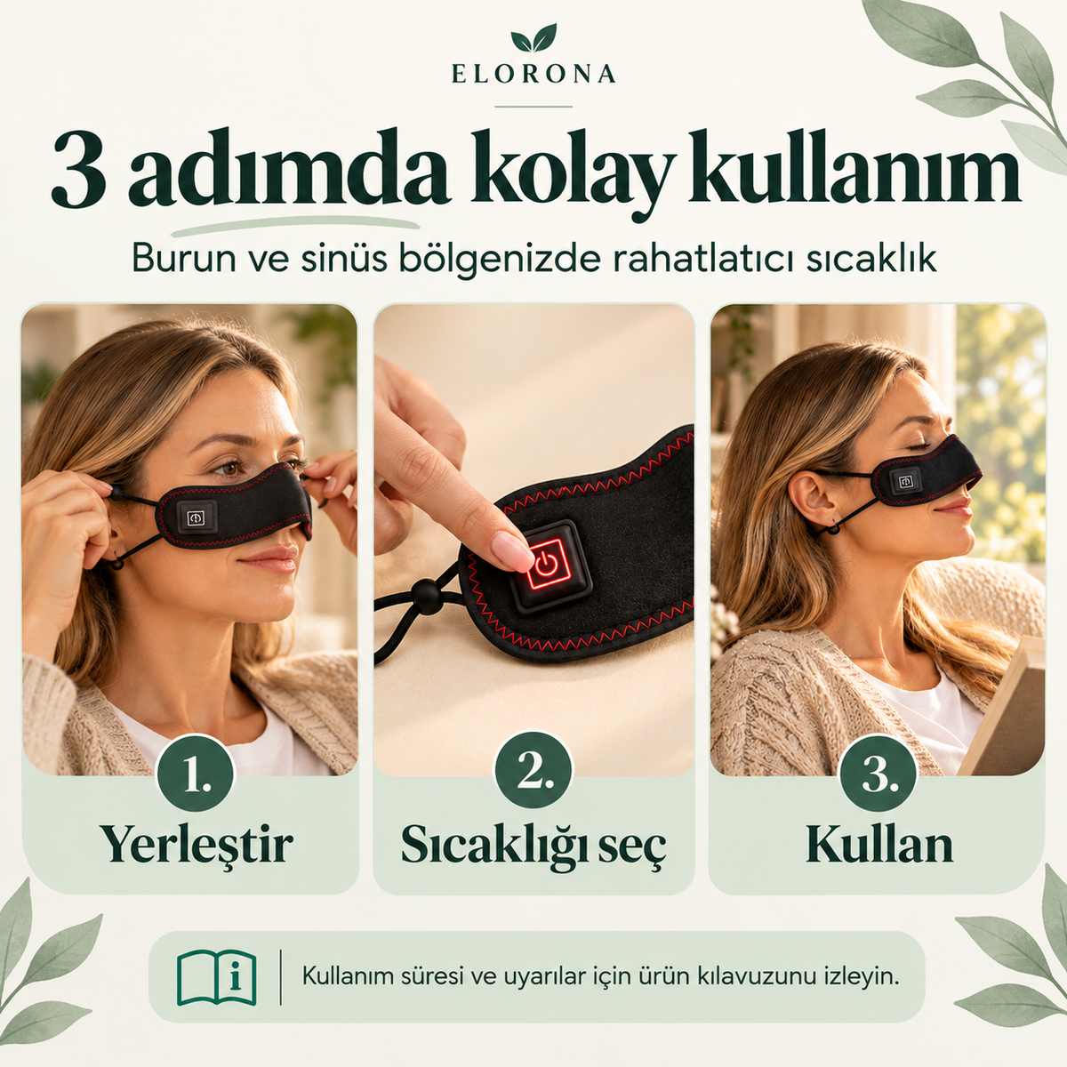 SinuTherm – Isı ve Kırmızı Işık Destekli Burun Bandı