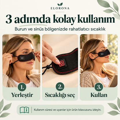 SinuTherm – Isı ve Kırmızı Işık Destekli Burun Bandı